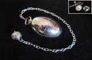Egg Shape Metal Silver pendulum